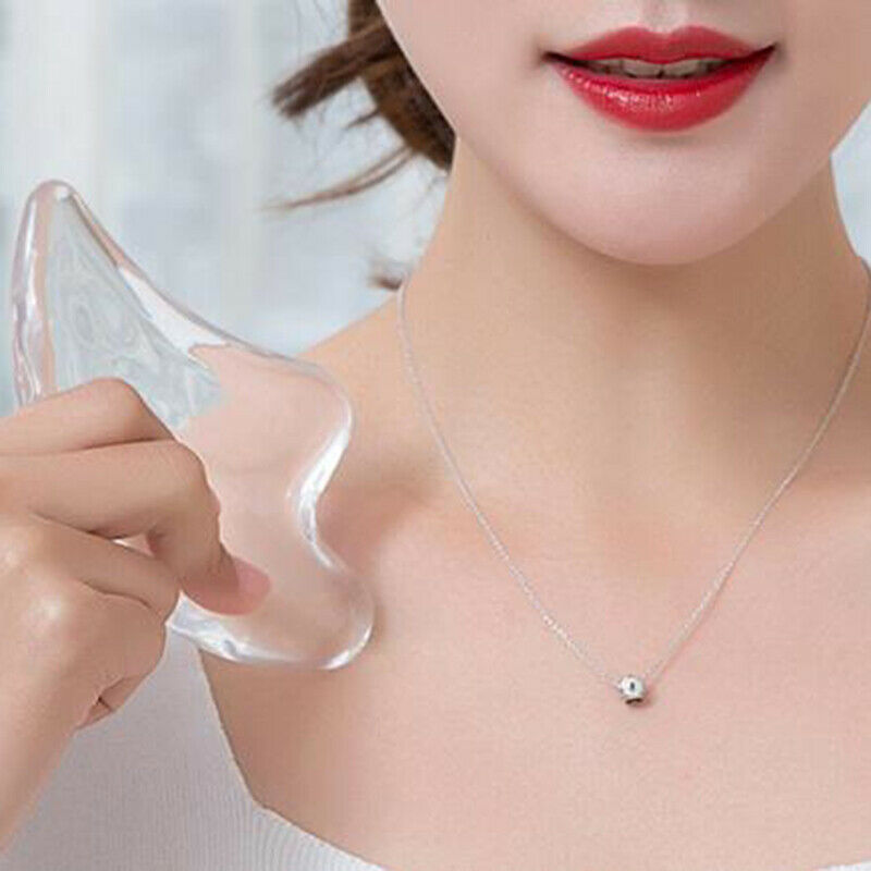 1PC Crystal Scraper Board Face Lifting Tool Gua Sha Face Massage Facial MasSEAU