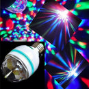 3WPop  E27 RGB Crystal Ball Rotating LED Stage Light Bulbs Disco Party Bulb Lamp