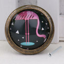 6x Retro Flamingo Knob Cabinet Door Wardrobe Drawer Bin Pull Handle Decor