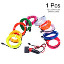 4M LED RGB Charge Light Car Interior Center Console Foot Decorative Universal