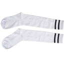 Children Sport Soccer Long Socks High Sock Baseball Hockey Socks (white) M4H6