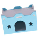 Creative Small Animals Hamster Chinchilla Ferret Sleeping House Hut - Blue