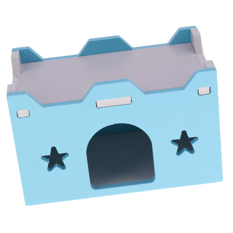 Creative Small Animals Hamster Chinchilla Ferret Sleeping House Hut - Blue