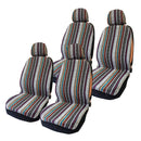 4pcs/set Fabric Front Rear Car Seat Covers , Universal Fit for Vehicle Sedan and