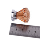 6Pcs Mini Amber Acrylic Knob Cabinet Drawer Dresser Jewelry box Handle Pull