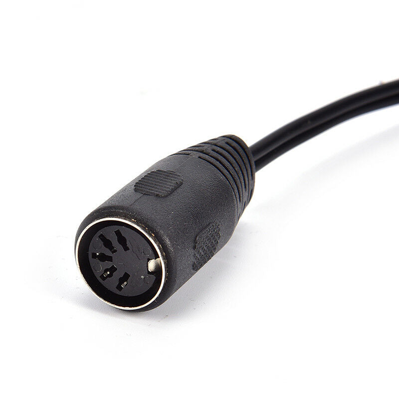 5PIN DIN FEMALE SOCKET to 2x RCA PHONO MALE PLUGS AMP AUDIO ADAPTER CABLE30cm 3C