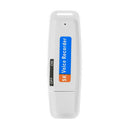 SK001 Portable U Disk TF Card USB Digital Audio Voice Recorder Pen (White) A