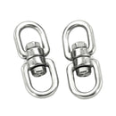 2pcs Carabiners Hooks Buckles Rotation for Hiking Climbing Mountaineering