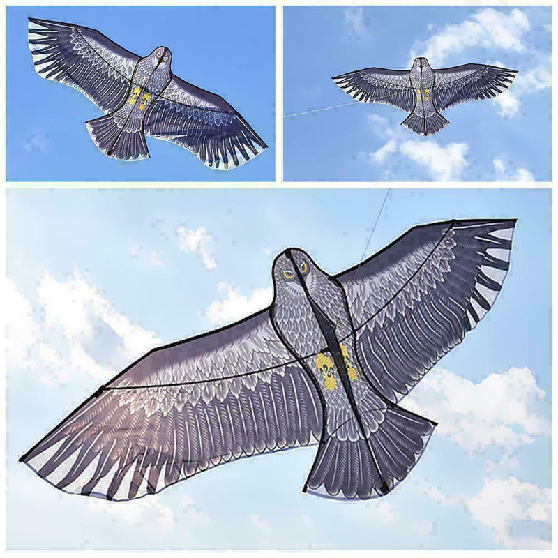 Black Eagle Kite With 30m Kite Handle Line Outdoor Sports Toys Flying Kites M1B5