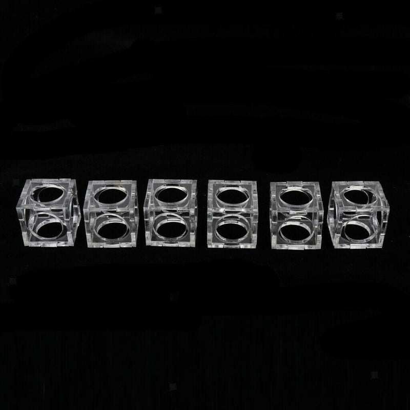 6 pcs Aquarium Acrylic Shrimp Shelter House For Small Shrimp Fish Clear