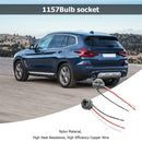 2pcs 1157 Car Bulb Holder Lamp Socket Adapter LED Light Wiring Connector