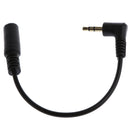 Right Angled 3.5mm 3pole Audio Stereo Male to 4 Pole Female Extension Cable
