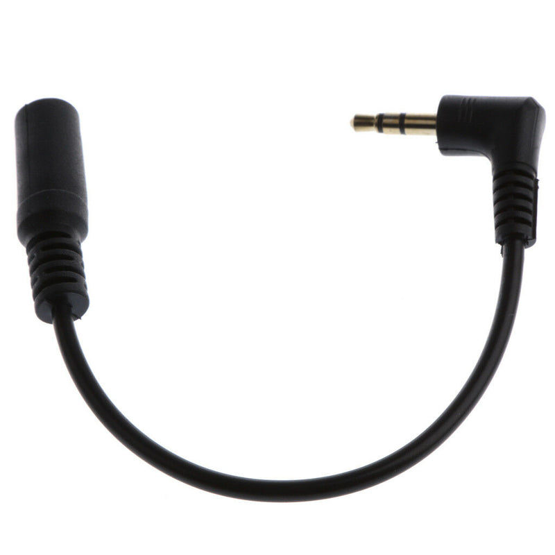 Right Angled 3.5mm 3pole Audio Stereo Male to 4 Pole Female Extension Cable