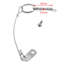 1PC 6.3mm 1/4 inch Quick Release Pin with Lanyard for Boat Deck Hinge Mari3C