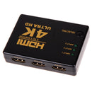 4K*2K 3in 1out HDMI Switch Hub Splitter TV Switcher Ultra HD for HDTV PC