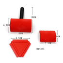 Red Painting Roller Decoration Empaistic Grain Painting Roller with PHandle