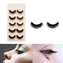 5 Pairs Multilayer Thick Curly Eyelashes False Eyelashes Long Handmade
