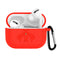Silicone Charging Case Protective Cover with Carabiner for AirPods Pro Headset