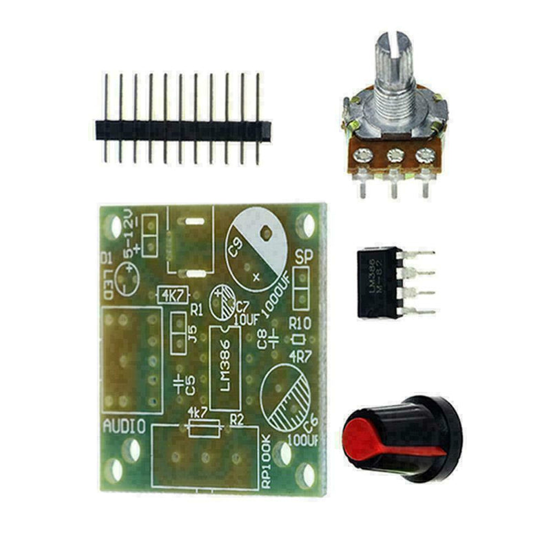 LM386 Super MINI Amplifier Board 3V-12V DIY Kit Re R2V4 L4U1 G5C6
