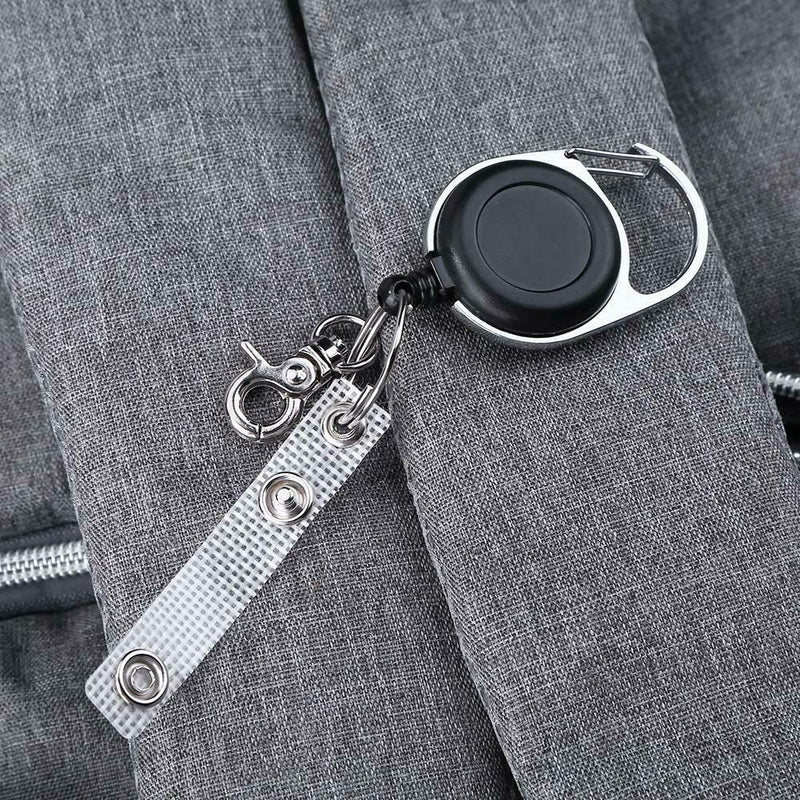 Back Clip Anti-lost Rope Burglar Retractable Keyring Keychains for Camping