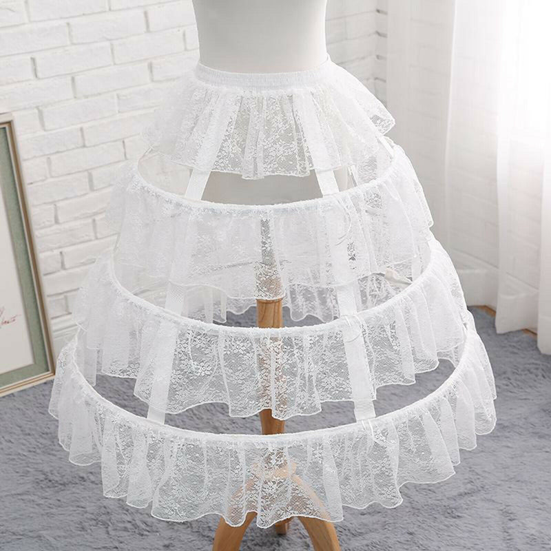 Womens Hoop Bustle Skirt Petticoat Crinoline for Lolita Victorian Gothic Dress