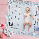 Infant Baby Photography Prop Blanket Mat Newborn Milestone Backdrop Cloth