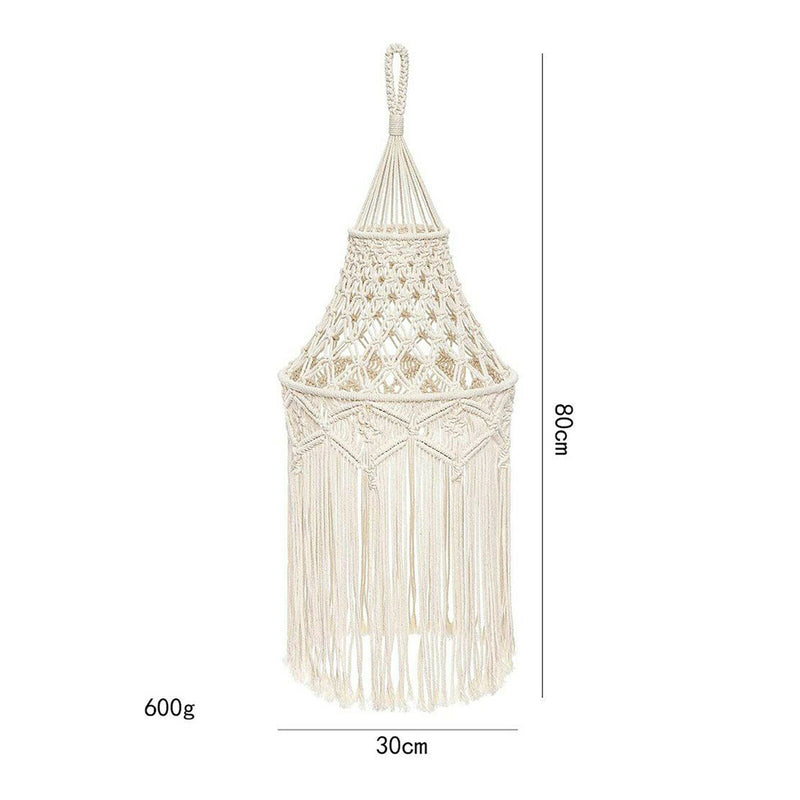 Macrame Lamp Shade Hanging Ceiling Pendants Light Shade Fitting for Chandeliers