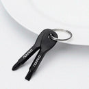 2pcs Metal SLOTTED/PHILLIPS Screwdriver Set Outdoor Multi Tool Key Ring A