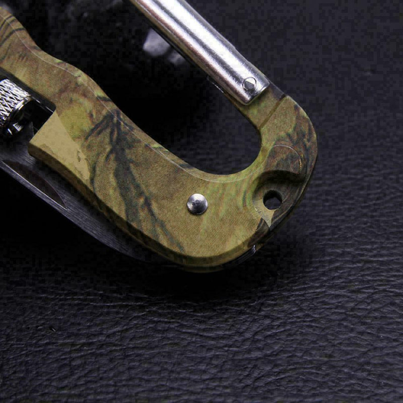 4 In 1 Multifunctional Tool Carabiner Hook Cutter Gear EDC Tool Camping Hot S2Z5
