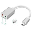 CableDeconn A0403 USB-C to 3.5mm AUX Stereo Mic 5.1 Channel Sound Card Cord
