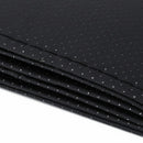 2x Black Universal PU Leather Car Steering Wheel Cover 37-38 cm +Needle Th ASX