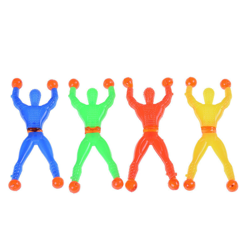 10pcs Slime Viscous Climbing Spiderman Squeeze Somersault Villain Toys   OZ