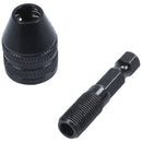 0.3-3.6mm Keyless Drill Chuck Screwdriver Impact Driver Adaptor 1/4" Shank