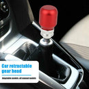 Telescopic Car Gear Shift Knob Frosted Alloy Manual Transmission Shifter Knob