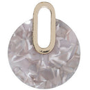 Simple Alloy Acrylic Earrings Ms. Acetate Board Round Turtle Earrings Fashi