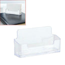 Acrylic Business Card Holder Transparent Desk Shelf Box Storage Display Stand