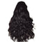 Black Curly Wavy Brazilian Remy Human Hair Body Wave Lace Front Human Hair Wig D