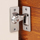 90 Degree Hasp Latch Lock Stainless Steel Windows Doors Anti-Theft Clasp