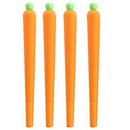 50Pcs Vegetables Cute Carrot Pen Cartoon Gel Pen Black Ink X6R6