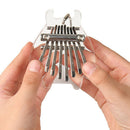 Mini 8 Keys Kalimba Clear Acrylic Thumb Piano With Key Pendant