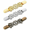 3 Pieces Retro Sweater Collar Clips Cardigan Clip Dresses Shawl Clip For Wo T7P7