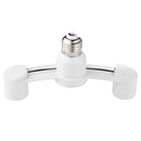 2 in1 E27 LED Base Lamp Socket Splitter Light Lamp Bulb Adapter Holder Conve A