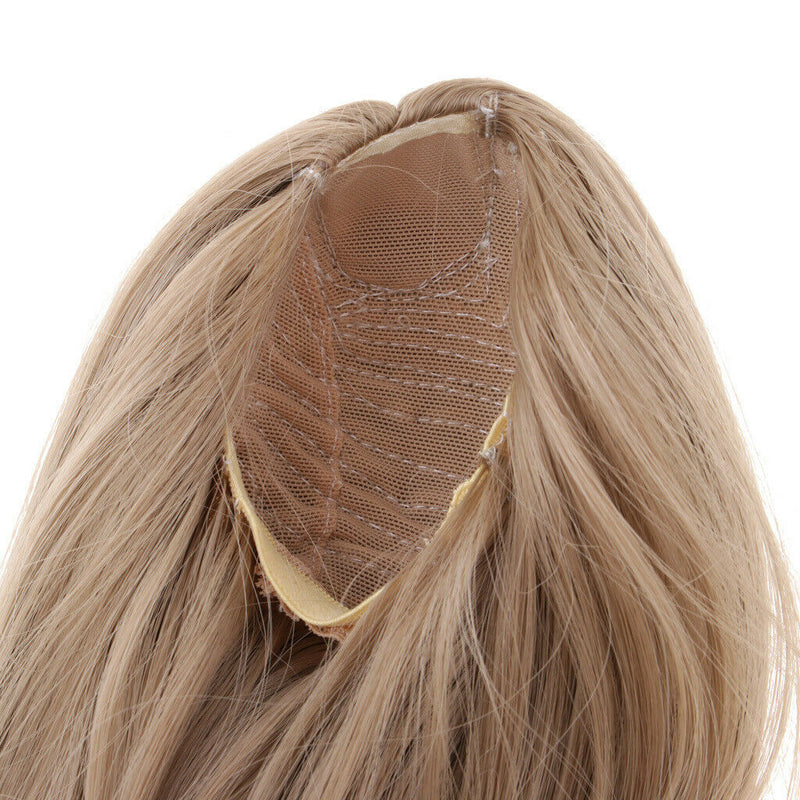 1/3 BJD Full Wig, Flaxen Long Straigth Hair for Night Lolita, Supper Dollfie,