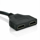 1080P HDMI Port Male to 2 Female 1 In 2 Out Splitter Cable Converter Adapter