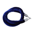 59Inch Velvet Rope Crowd Control Stanchion Post Queue Line Barrier Blue