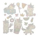 unicorn clothes patches heat transfer stickers diy printing iron on appliques M&