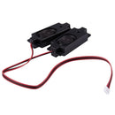 1 Pair 4-Pin Balance Plug Rectangle Magnet Speaker Amplifier 3W 8 Ohm