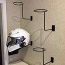 Set of 4 Helmet Holder Jacket Coat Wall Hanger Metal Rack Entryway Organizer