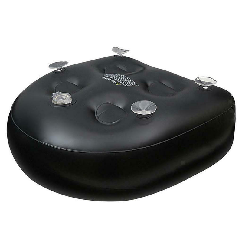 2 Pack Outdoor Spa Booster Seat Water Air Inflatable Hot Tub Cushion Black