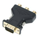 Vga male To 3rca adapter converter 15pin pc computer to projector tv dvdOZ